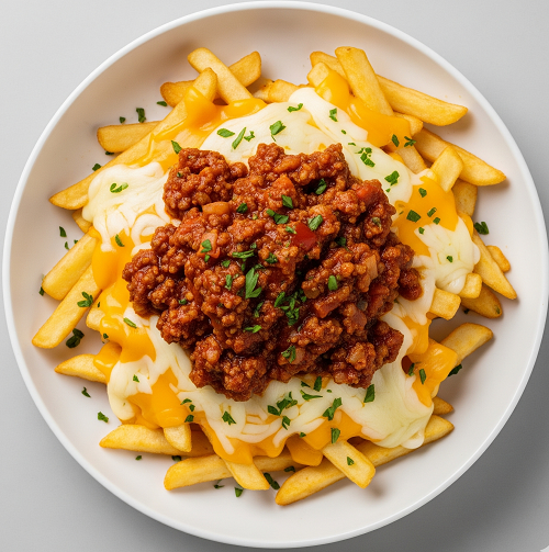 Chips, Bolognese & Cheese 